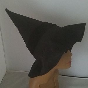 Black Floppy Witch Hat Size Medium 20"